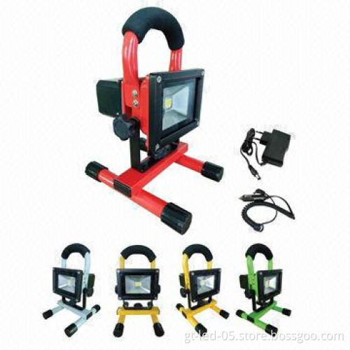 10W Cordless LED Floodlight with Li-ion Battery, CE, RoHS, SAA Approved